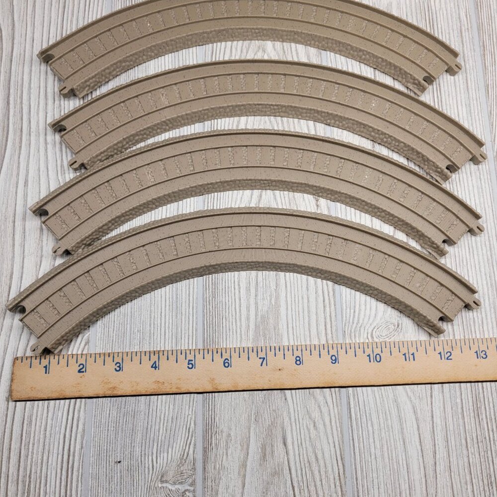 Fisher Price Thomas Friends TrackMaster Curved‎ Track Tan Lot of 4 Train Tracks